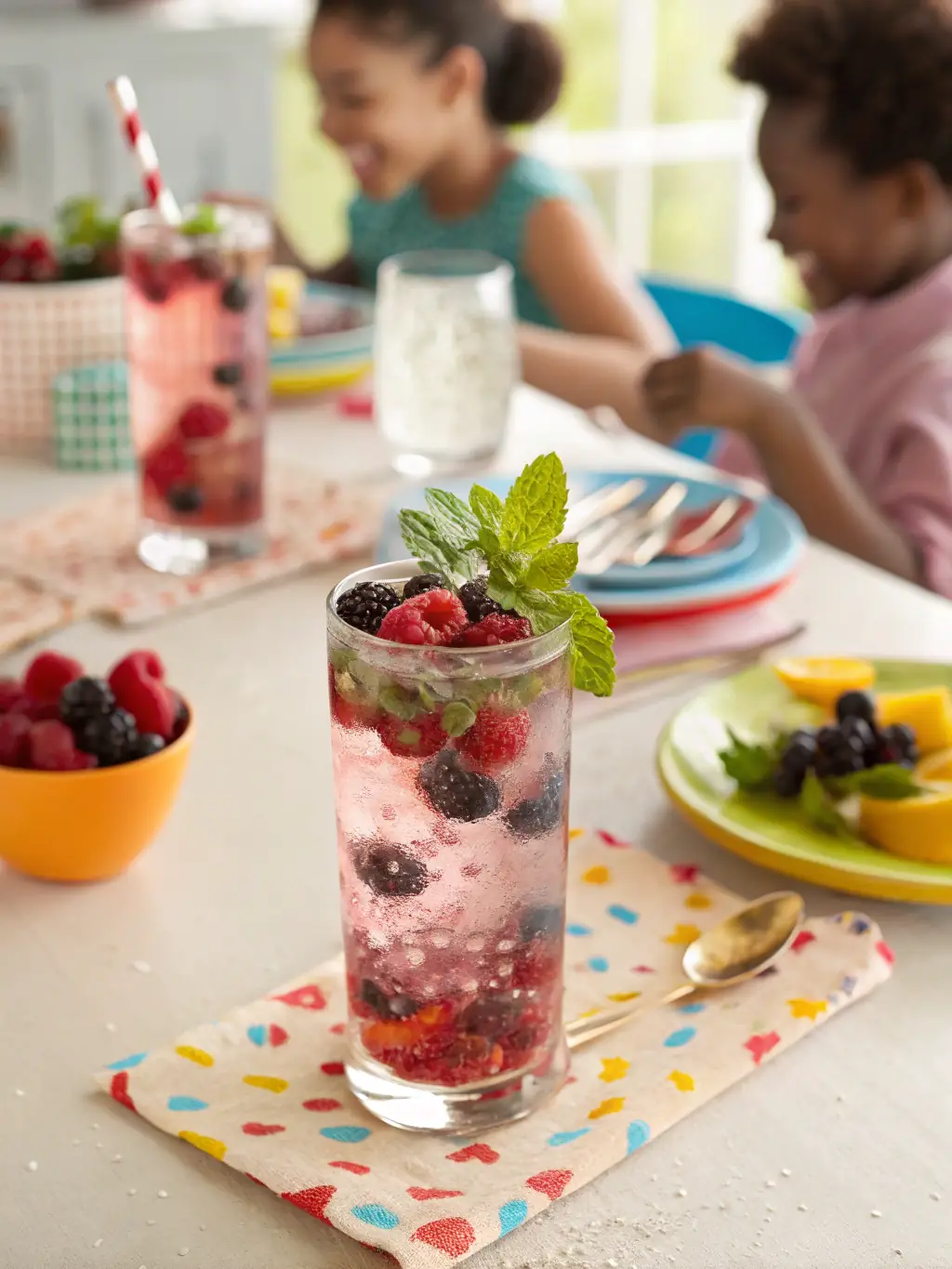 A family-friendly celebration with a BarLab DXB mocktail bar, offering a range of delicious and refreshing non-alcoholic drinks for all ages.
